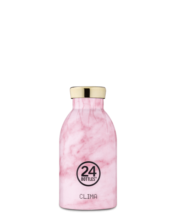 24Bottles Clima flaske, Pink marble - 330 ml. - Bahne